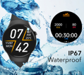 SMARTWATCH UNISEX Rubicon RNCE87 - uskutočňovanie hovorov (sr031b)