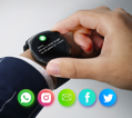 SMARTWATCH pánske Rubicon RNCE68 - uskutočňovanie hovorov (sr016b)