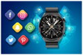 Pánske smartwatch  Rubicon RNCE99 - volania,  (sr046b)