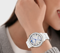 Dámske smartwatch I Rubicon RNCE92 - volania, CERAMIKA (sr038d)