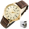 CASIO MTP-V004GL 9A PÁNSKE HODINKY (zd046c) + KRABIČKA