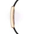 DÁMSKE HODINKY DANIEL WELLINGTON viazané čierne krokodíl ružové zlato 24mm DW00100698 + KRABIČKA