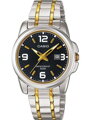 Dámske hodinky Casio LTP-1314SG-1A bicolor s čiernym ciferníkom a boxom