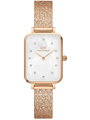 DÁMSKE HODINKY DANIEL WELLINGTON Quadro Lumine lisovaný klavír 20mm DW00100578 + BOX (zw519b)
