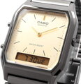 CASIO Vintage AQ-230GG-9A UNISEX HODINKY + KRABIČKA