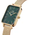 DÁMSKE HODINKY DANIEL WELLINGTON Quadro lisované Evergold Emerald 20mm DW00100561+ BOX (zw505m)