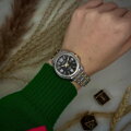 Dámske hodinky Casio LTP-1314SG-1A bicolor s čiernym ciferníkom a boxom