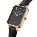 DANIEL WELLINGTON DÁMSKE HODINKY Quadro lisované Sheffield Gold 20mm DW00100560 + KRABIČKA