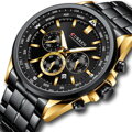 PÁNSKE HODINKY CURREN 8399 (zc016c - CHRONOGRAF + KRABIČKA