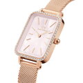 DÁMSKE HODINKY DANIEL WELLINGTON Quadro Lumine Bezel Melrose Pink DW00100669 + BOX (zw519j)