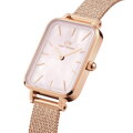DANIEL WELLINGTON DÁMSKE HODINKY Quadro Pressed Melrose Pearl 20mm DW00100510 + KRABIČKA (zw505o)