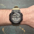 Pánske digitálne hodinky Casio AE-1000W-5AVEF béžové