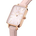 DANIEL WELLINGTON DÁMSKE HODINKY Quadro lisované Melrose Pearl 20mm DW00100508 + KRABIČKA (zw521a)