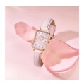 DANIEL WELLINGTON DÁMSKE HODINKY Quadro lisované Melrose Pearl 20mm DW00100508 + KRABIČKA (zw521a)