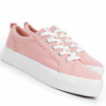 Dámske sneakersy z tkaniny ružové 100-DP-800-P