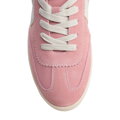 Dámske semišové sneakersy ružové 100-D-351-P