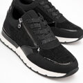 Dámske sneakersy čierne 99-DP-401-1