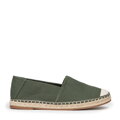 Textilné espadrilky s pletenou špičkou Wittchen – zelená