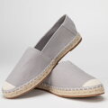 Textilné espadrilky s pletenou špičkou Wittchen – sivá