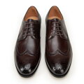 Pánske brogues z lícovej kože s perforáciou hnedé 99-M-305-4  