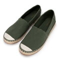 Textilné espadrilky s pletenou špičkou Wittchen – zelená