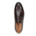 Pánske brogues z lícovej kože s perforáciou hnedé 99-M-305-4  