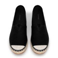Textilné espadrilky s pletenou špičkou Wittchen – čierna