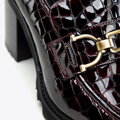 Croco lakované lodičky s prackou 97-D-108-3