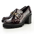 Croco lakované lodičky s prackou 97-D-108-3