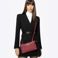 Dámska crossbody dvojkomorová s vreckom červená 29-4Y-604-3