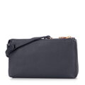 Dámska crossbody dvojkomorová s vreckom granátová 29-4Y-604-7