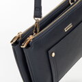 Dámska crossbody dvojkomorová s vreckom granátová 29-4Y-604-7