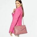 Ružová crossbody kabelka s retiazkou Wittchen 99-4Y-514-P