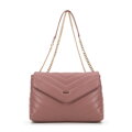 Ružová crossbody kabelka s retiazkou Wittchen 99-4Y-514-P