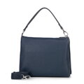 Dámska trojpriehradková crossbody, tmavomodrá koža 100-4E-808-7