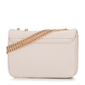 Damska crossbody z biżuteryjnym zapięciem kremowa 99-4Y-228-0