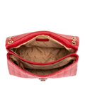 Dámska crossbody z ekokože dvojkomorová veľká červená 100-4Y-418-3