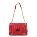 Dámska crossbody z ekokože dvojkomorová malá červená 100-4Y-419-3