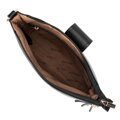 Dámska crossbody z ekokože s logom čierna 99-4Y-521-1  