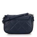 Dámska crossbody z ekokože s prešívaním granátová 29-4Y-609-7
