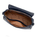 Dámska crossbody z ekokože s prešívaním granátová 29-4Y-609-7
