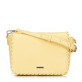 Dámska crossbody s olemovanou klopou žltá 100-4Y-235-Y