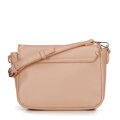 Dámska crossbody s olemovanou klopou béžová 100-4Y-235-9