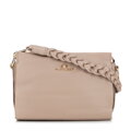 Dámska crossbody kabelka s pletenou rúčkou béžová 99-4E-011-9