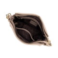 Dámska crossbody kabelka s pletenou rúčkou béžová 99-4E-011-9