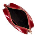 Dámska crossbody z lakovanej kože červená 29-4E-025-3