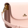 Dámska crossbody z prírodnej kože ružová 100-4E-214-P
