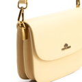 Dámska crossbody z prírodnej kože žltá 100-4E-214-Y