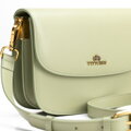 Dámska crossbody z prírodnej kože zelená 100-4E-214-Z