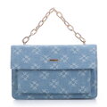 Dámska riflová crossbody kabelka Wittchen s monogramom 97-4Y-212-7